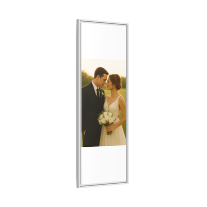 Custom Wedding Frame Vertical Matte Canvas