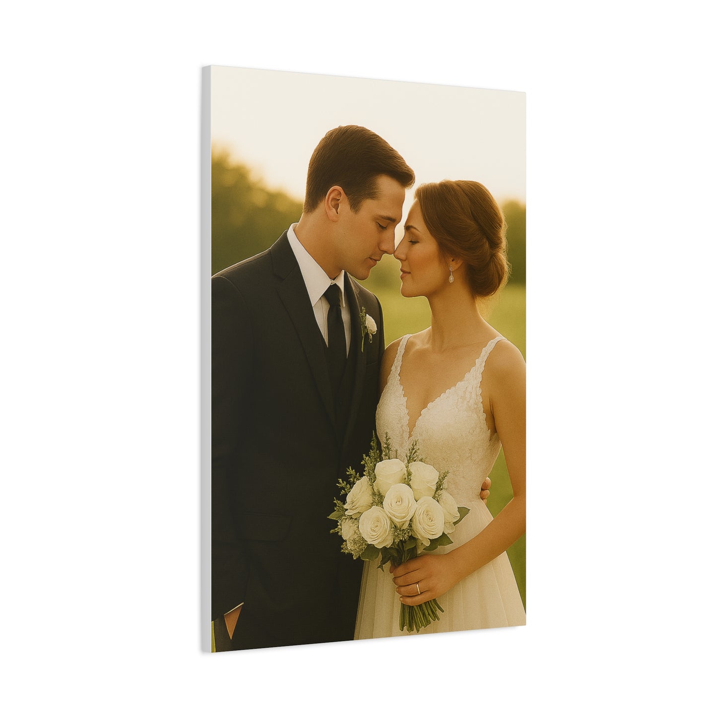 Custom Wedding Matte Vertical Canvas