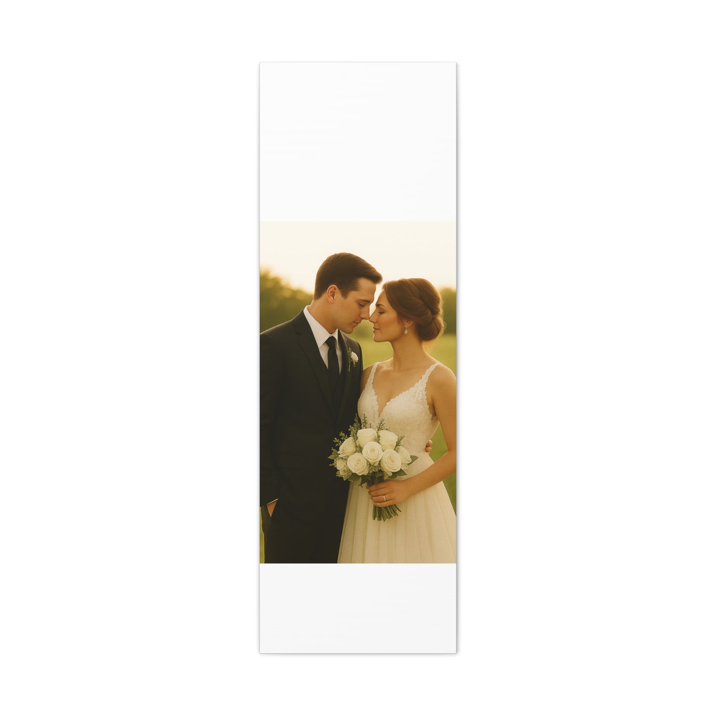 Custom Wedding Matte Vertical Canvas