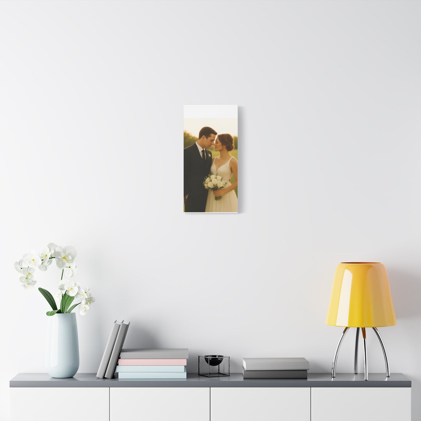 Custom Wedding Matte Vertical Canvas