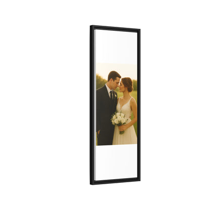 Custom Wedding Frame Vertical Matte Canvas